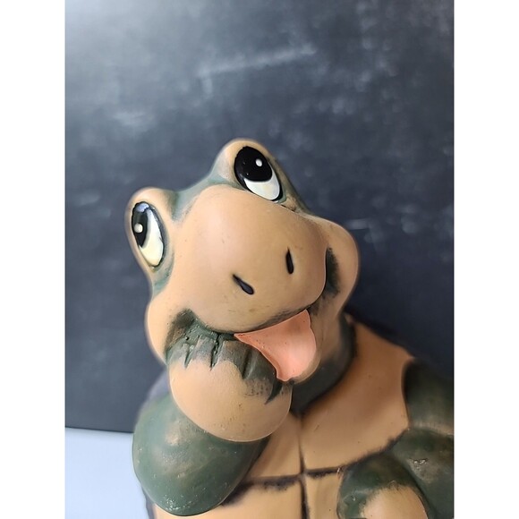 Vintage Ceramic Turtle Piggy Bank - Picture 6 of 10